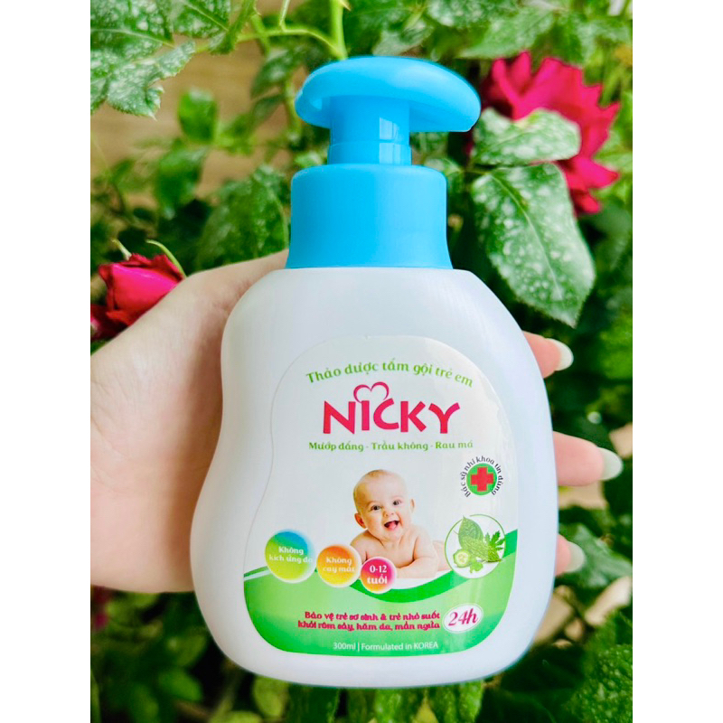 NICKY (300ml) Thảo Dược Tắm Gội Trẻ Em